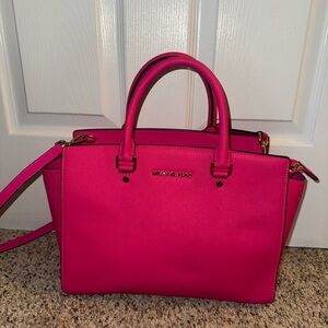 Michael Kors Fuchsia Satchel Bag
